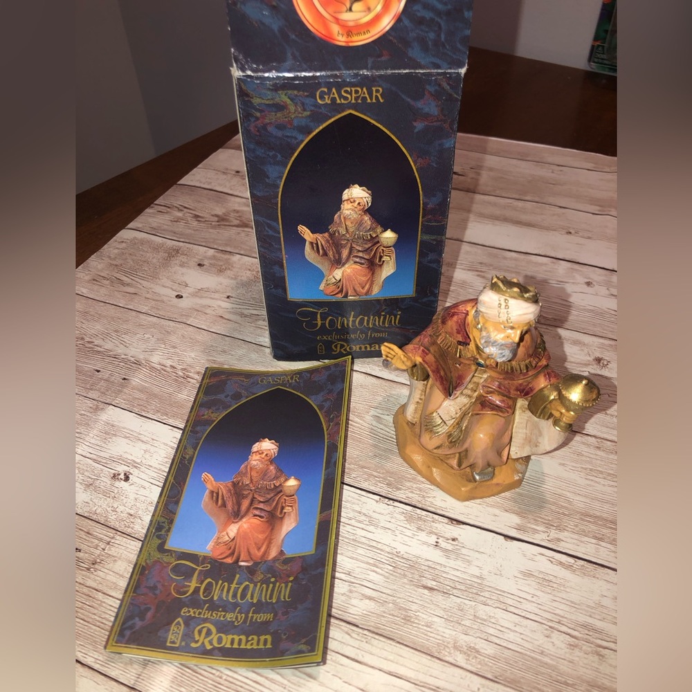 Fontanini 1992 Wise Man Gaspar Nativity Village Figure Depose Italy
